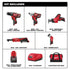 Milwaukee 2498-25 M12 12-Volt Lithium-Ion Cordless Combo Kit (5-Tool) with (2) 1.5Ah Batteries, Charger and Tool Bag