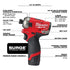 Kit de destornillador hidráulico hexagonal de 1/4" Milwaukee 2551-22 M12 FUEL™ SURGE™