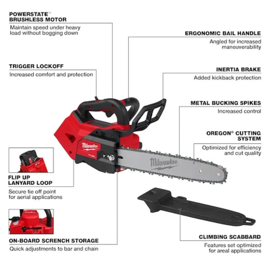 Milwaukee 2826-20T M18 FUEL 14" Top Handle Chainsaw (Tool-Only)