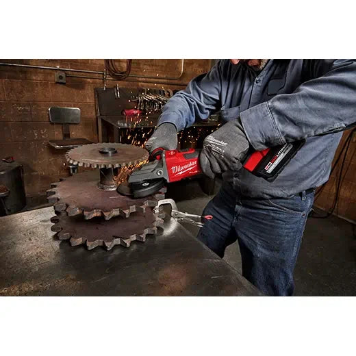 Milwaukee 2887-20 M18 FUEL™ 5" Flathead Braking Grinder, Slide Switch Lock-On (Tool Only)