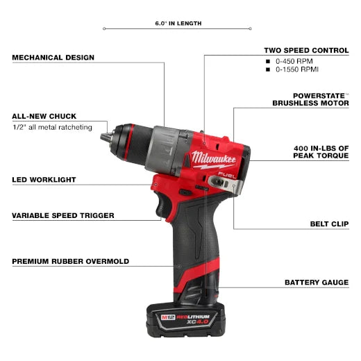 Milwaukee 3404-22 M12 FUEL™ 1/2