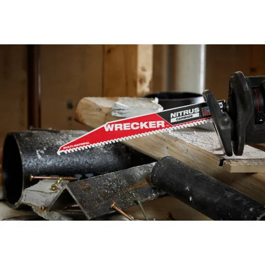 Milwaukee 49-00-5271 WRECKER™ con hojas SAWZALL® de carburo de nitrógeno de 6