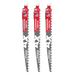Milwaukee 48-00-5332 9" 3 TPI The AX™ with Carbide Teeth for Pruning & Clean Wood SAWZALL® Blade 3PK