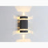 Modern Black Outdoor Aluminum Waterproof LED Wall Mounted Lamp For Villa