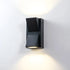 Modern Black Outdoor Aluminum Waterproof LED Wall Lightings For Garden, porch