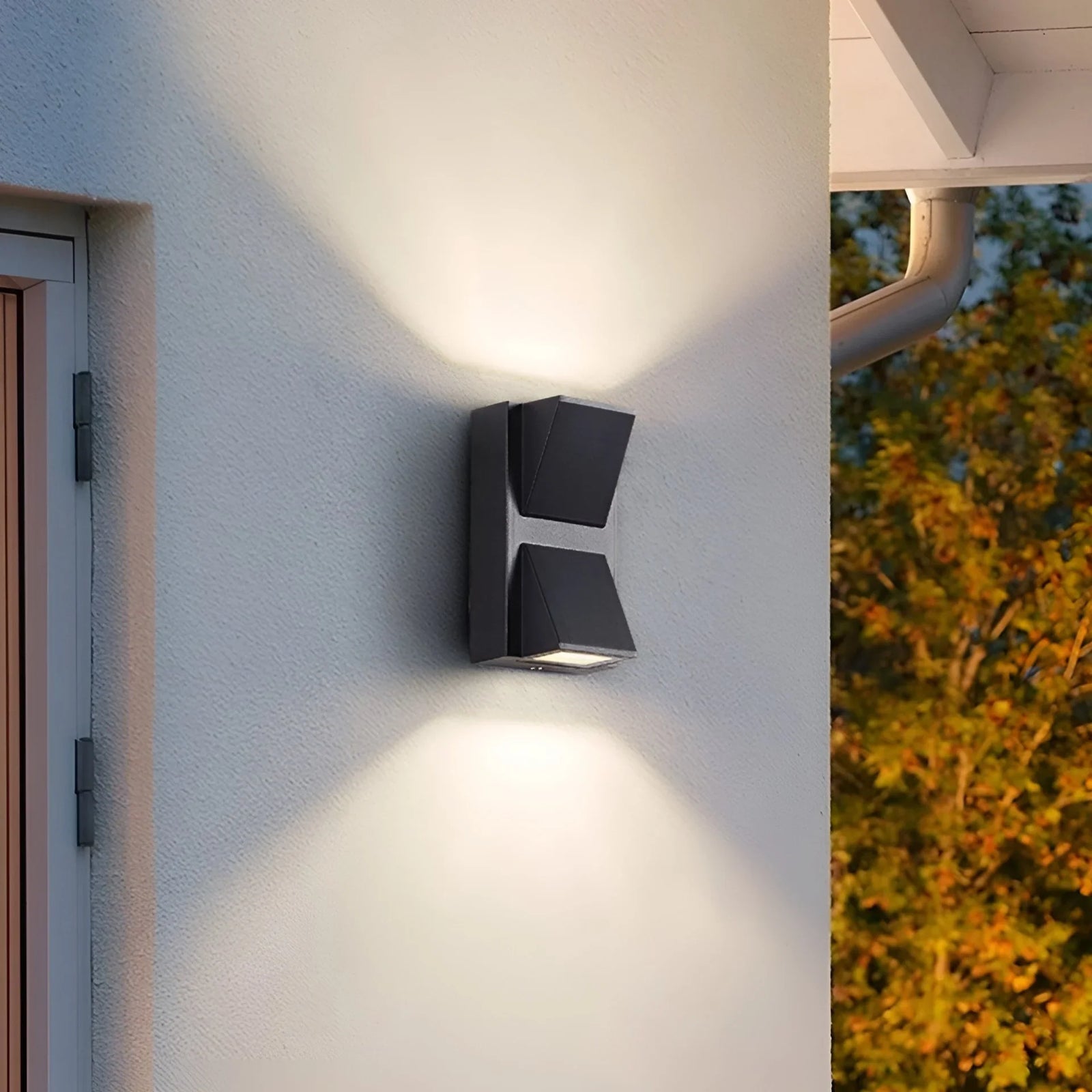 Modern Black Outdoor Aluminum Waterproof LED Wall Lightings For Garden, porch