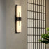 Modern Black/Gold Copper Outdoor Waterproof LED Wall Lamp For Garden