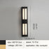 Modern Black/Gold Copper Outdoor Waterproof LED Wall Lamp For Garden