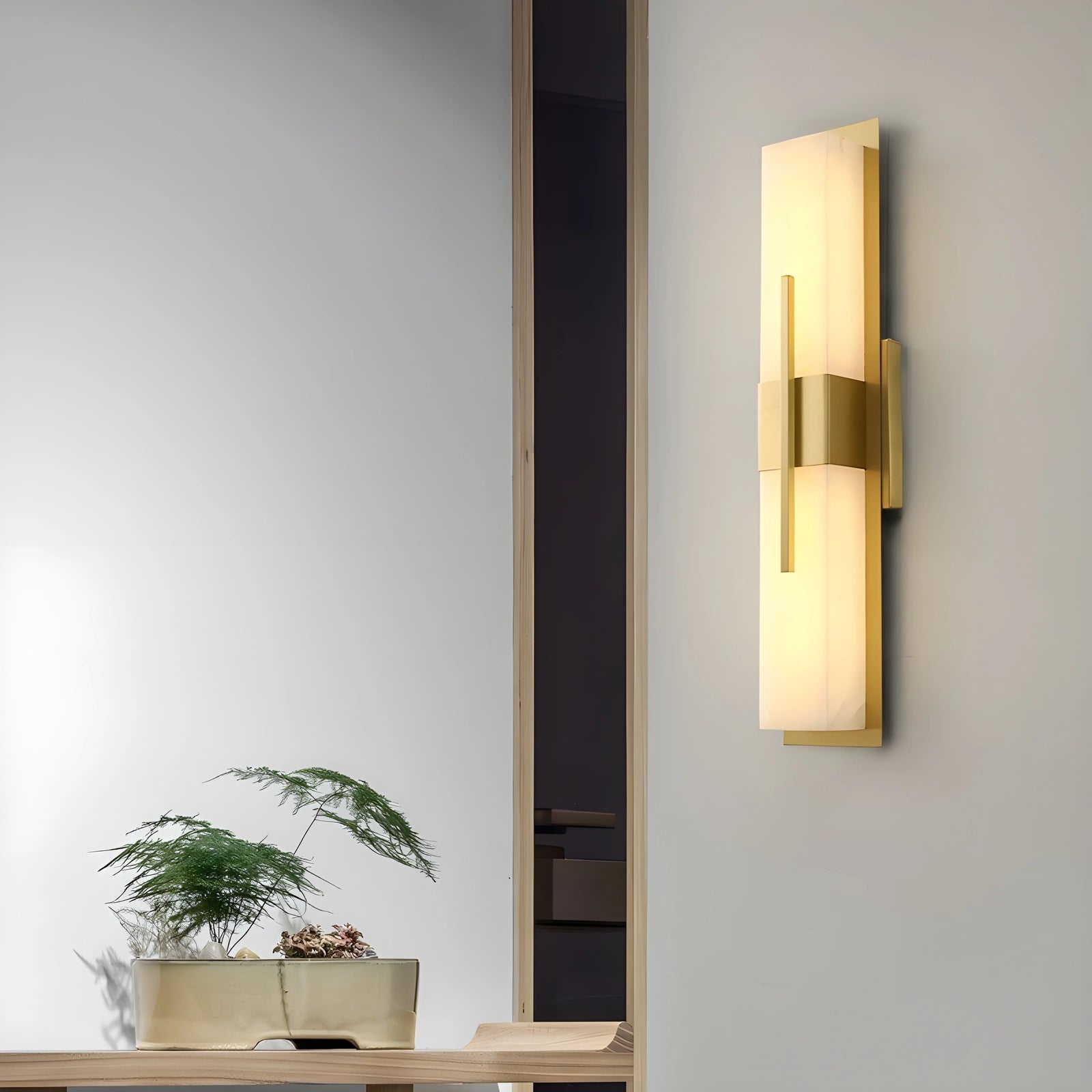 Modern Black/Gold Copper Outdoor Waterproof LED Wall Lamp For Garden