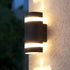 Modern Matte Black Outdoor Waterproof Aluminum LED Wall Light For Porch