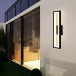 Modern Outdoor Gold/Black Waterproof LED Wall Mounted Lamp For Garden