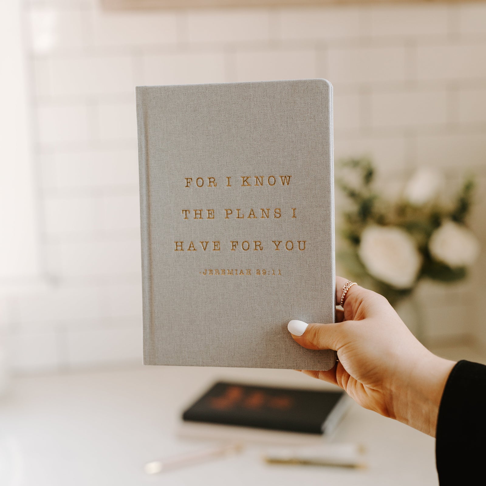 For I Know The Plans I Have For You Fabric Journal