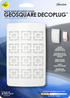 Luz de noche LED GeoSquare blanca DecoPlug