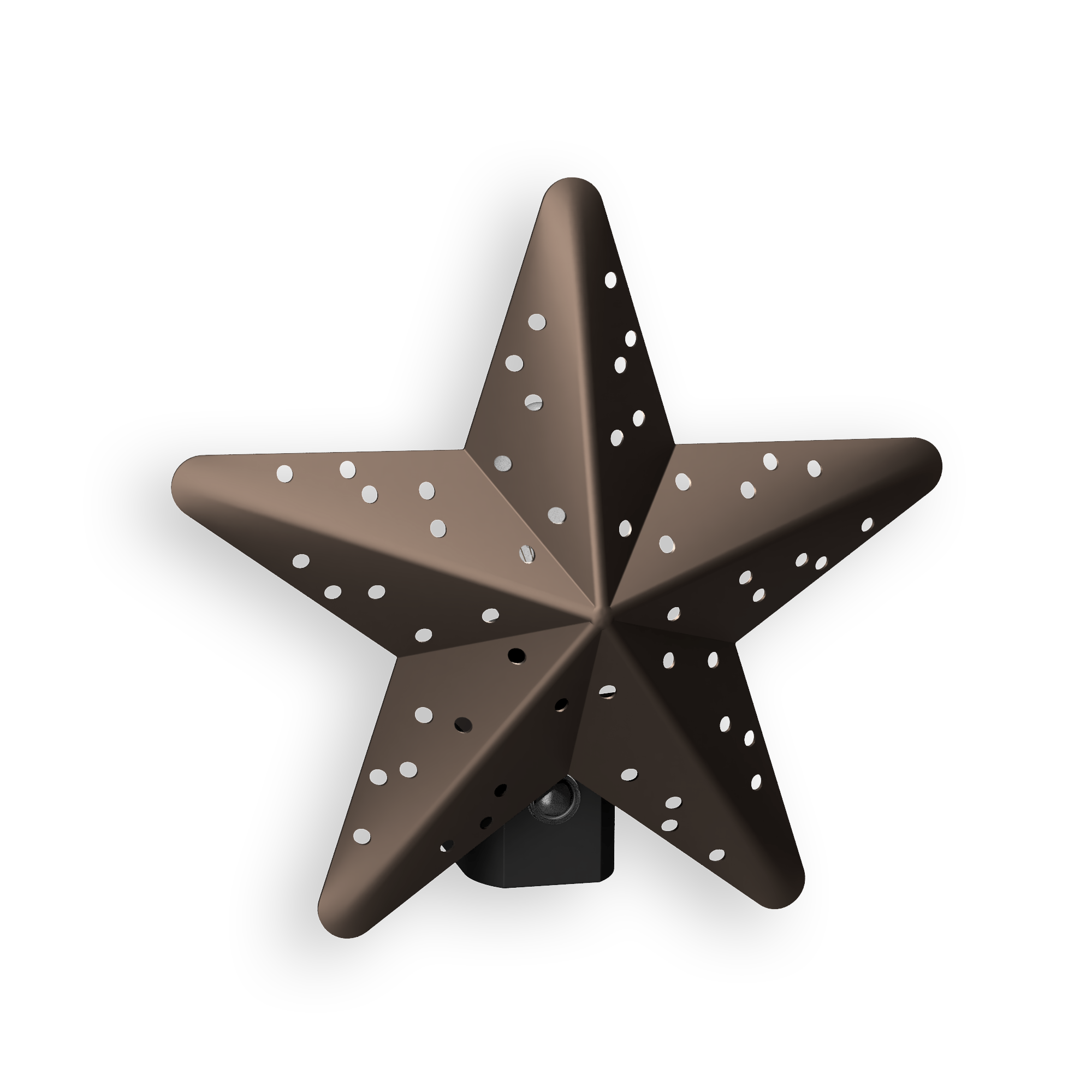 Tin Star Incandescent Automatic Bronze Night Light