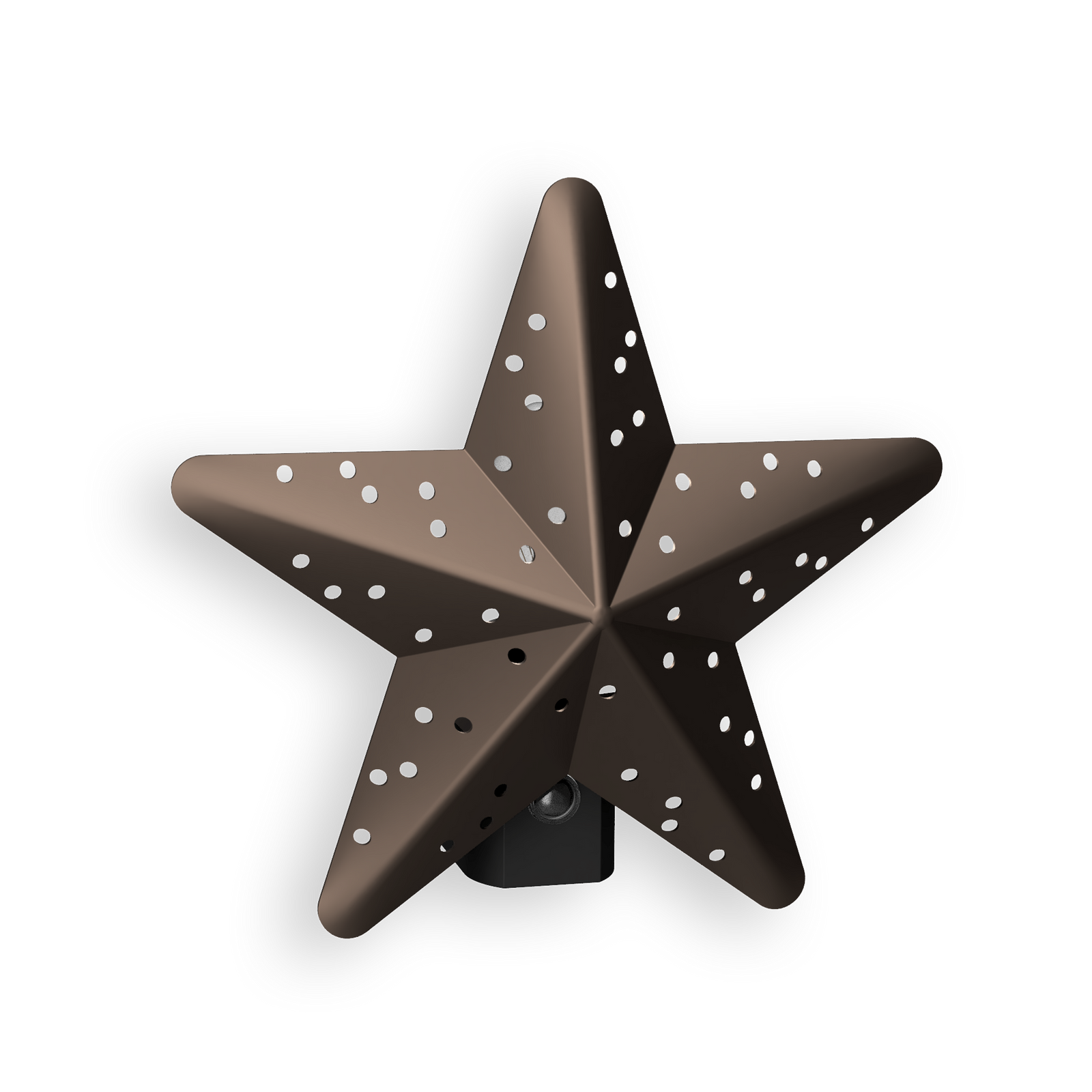 Tin Star Incandescent Automatic Bronze Night Light