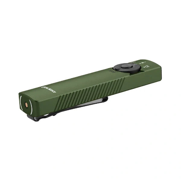 OLIGHT ARKFELDPRO3RODGV3 Arkfeld Pro Flat EDC Flashlight with LED Light UV and Laser - Green