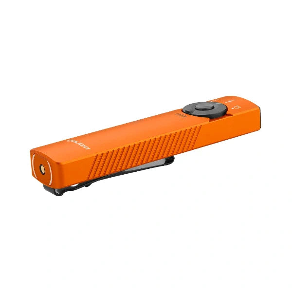 OLIGHT ARKFELDPRO3ROGV3 Arkfeld Pro Flat EDC Flashlight with LED Light UV and Laser - Orange