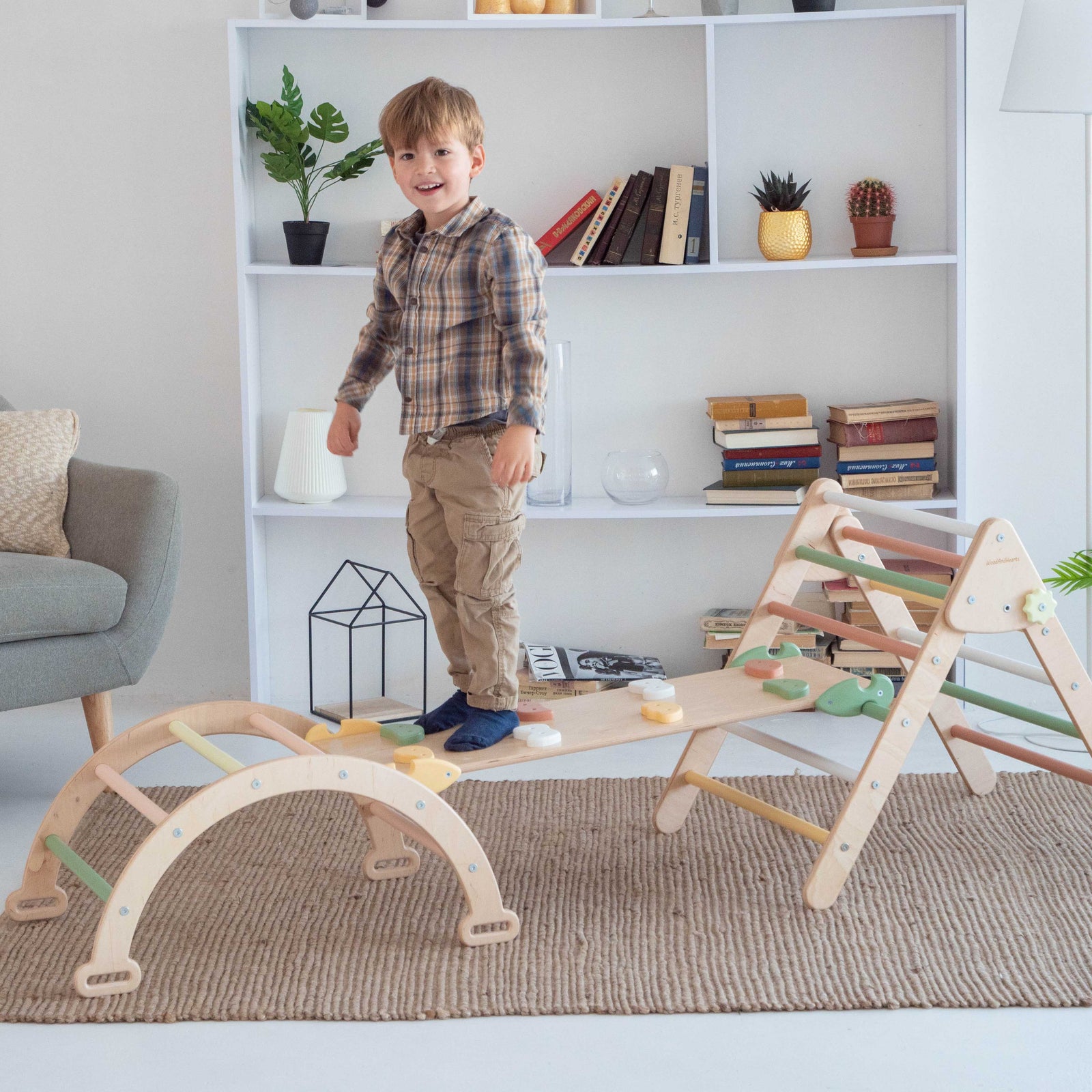 Juego de 3 juguetes de escalada Montessori