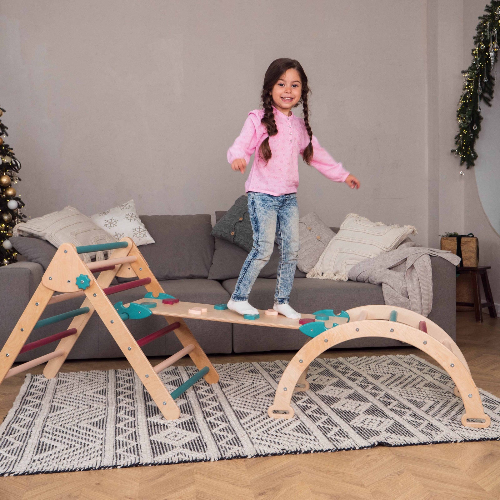 Juego de 3 juguetes de escalada Montessori