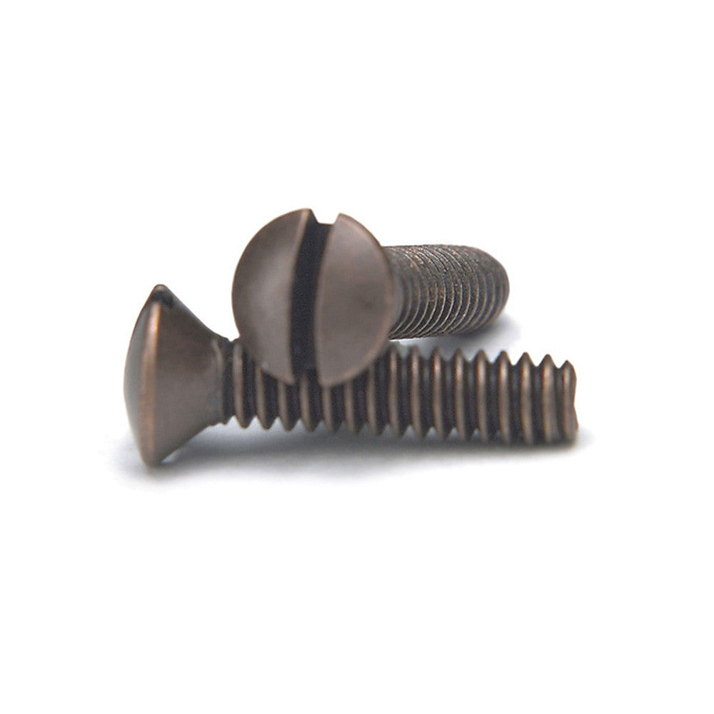 Aged Bronze 3/4 Inch Wallplate Screws - 10 Pack