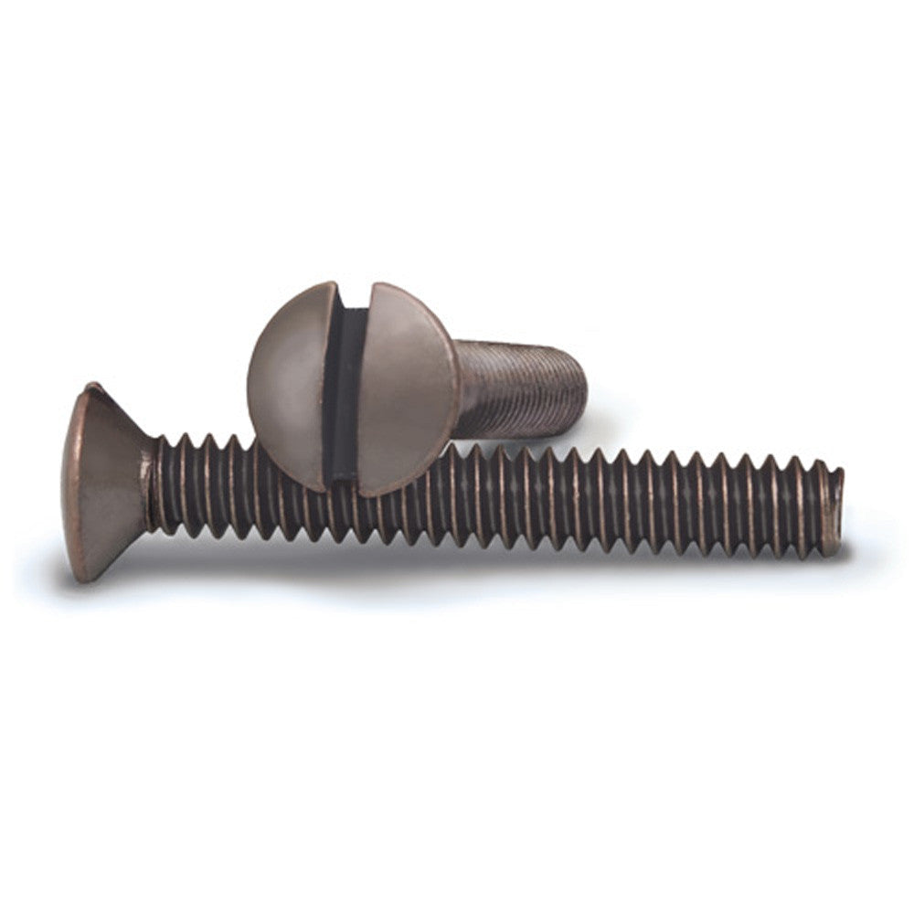 Aged Bronze 1 Inch Wallplate Screws - 10 Pack