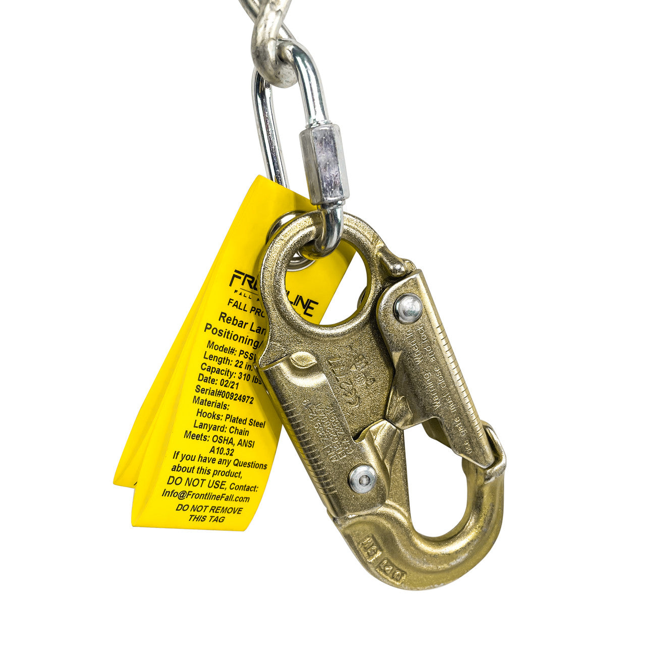 Frontline PSSW2R-US Patriot Positioning Chain with Swiveling Hook - Made in USA