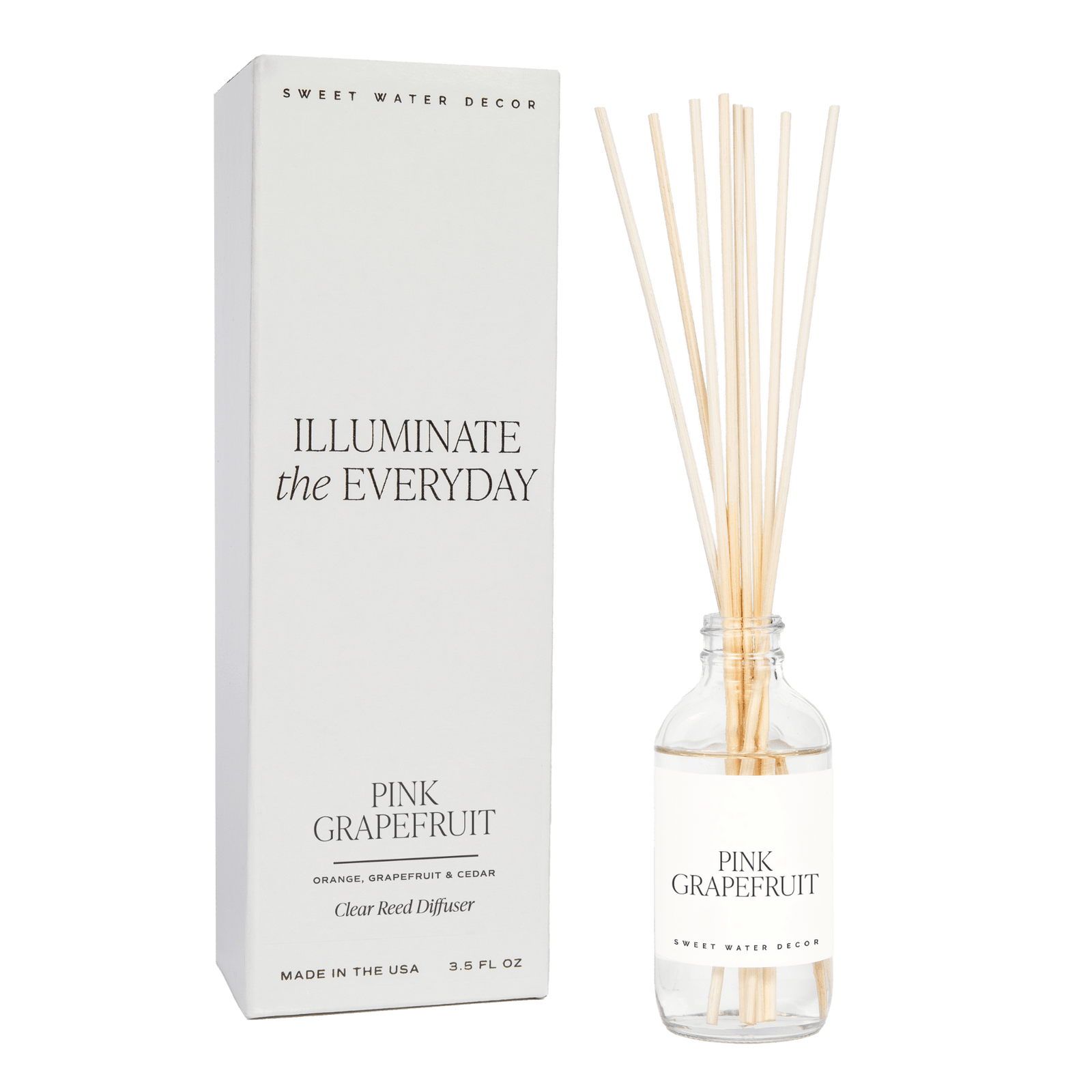 Pink Grapefruit Clear Reed Diffuser