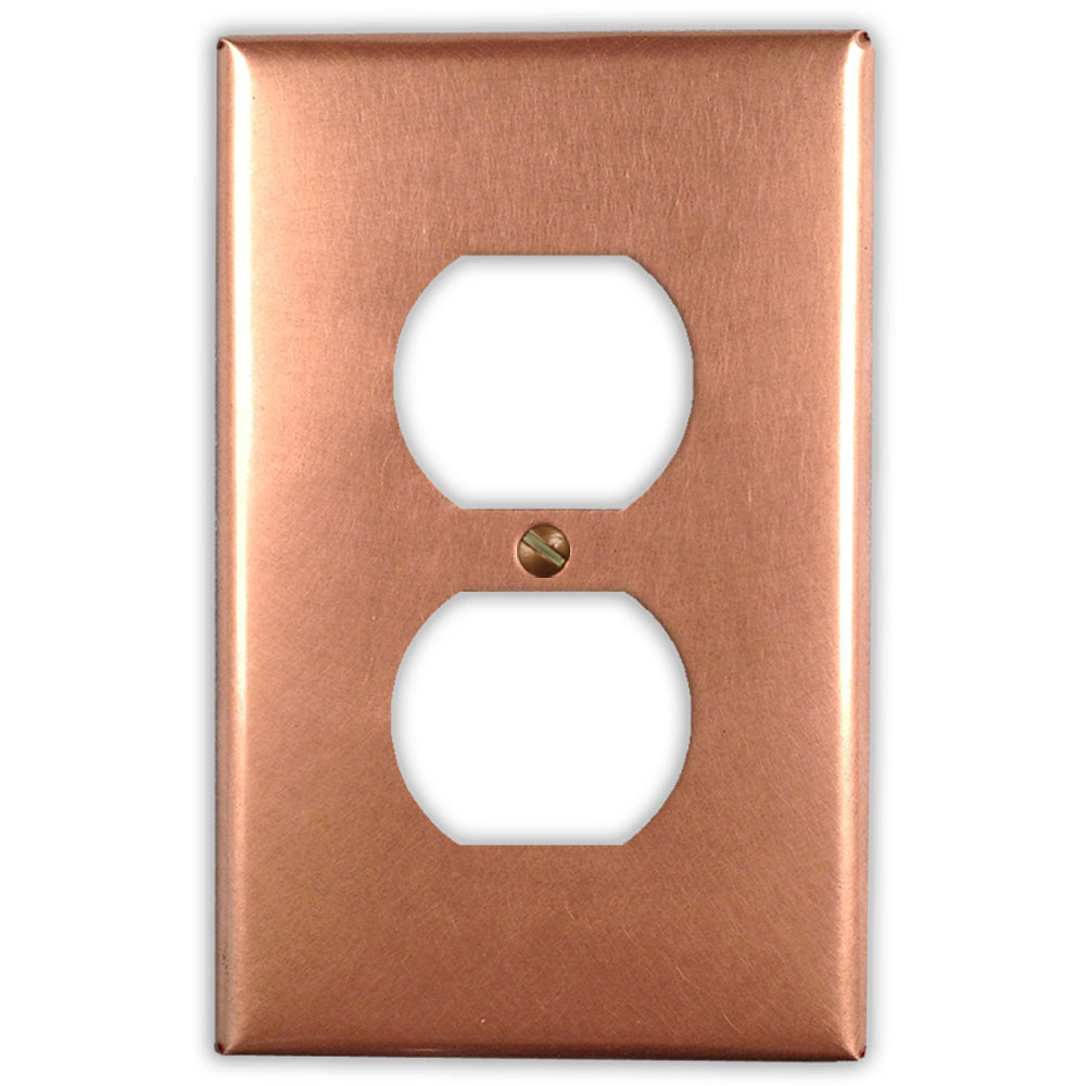 Raw Copper - 1 Duplex Wallplate