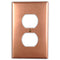 Raw Copper - 1 Duplex Wallplate