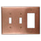 Raw Copper - 2 Toggle / 1 Rocker Wallplate