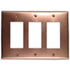 Raw Copper - 3 Rocker Wallplate