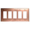 Raw Copper - 5 Rocker Wallplate