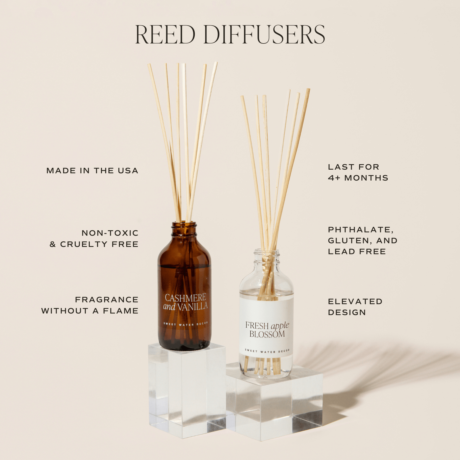 Pink Grapefruit Clear Reed Diffuser