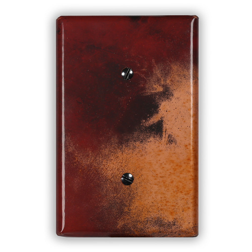 Red and Black Copper - 1 Blank Wallplate