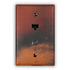 Red and Black Copper - 1 Data Jack / 1 Cable Jack Wallplate