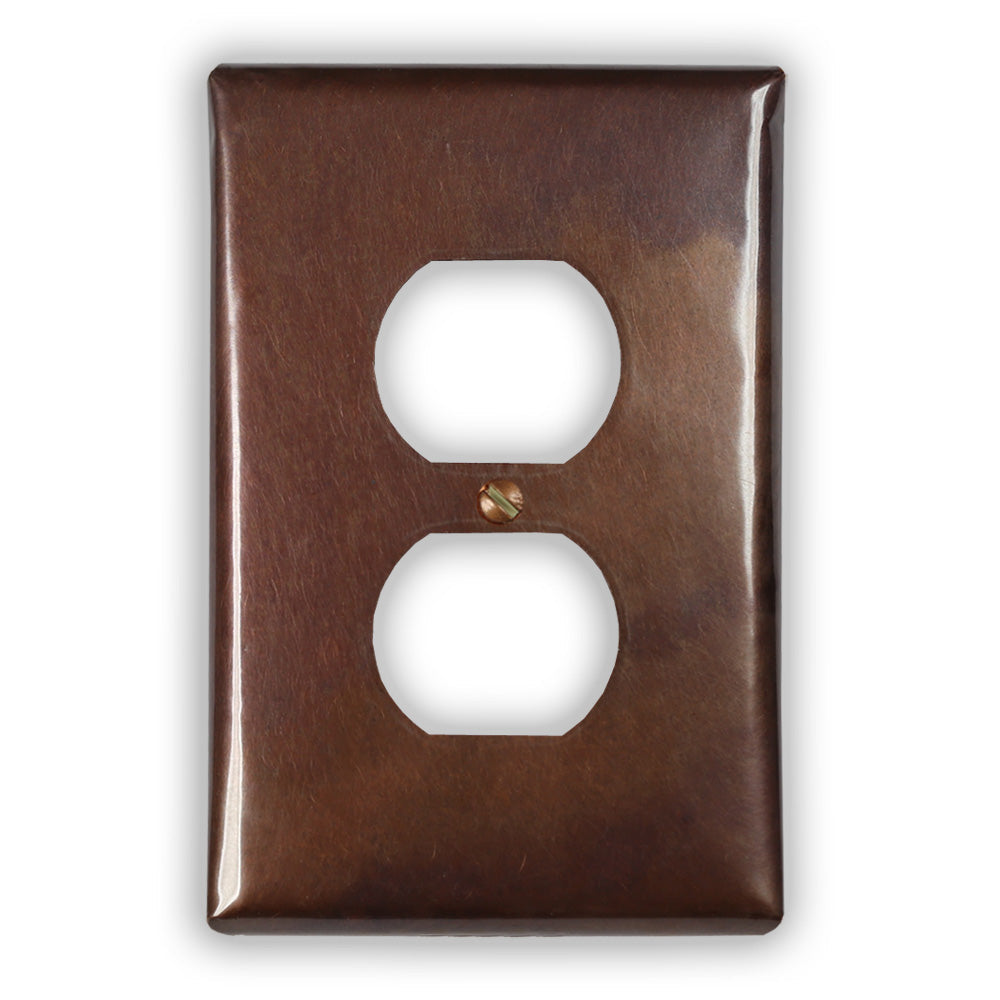 Rustic Copper - 1 Duplex Wallplate