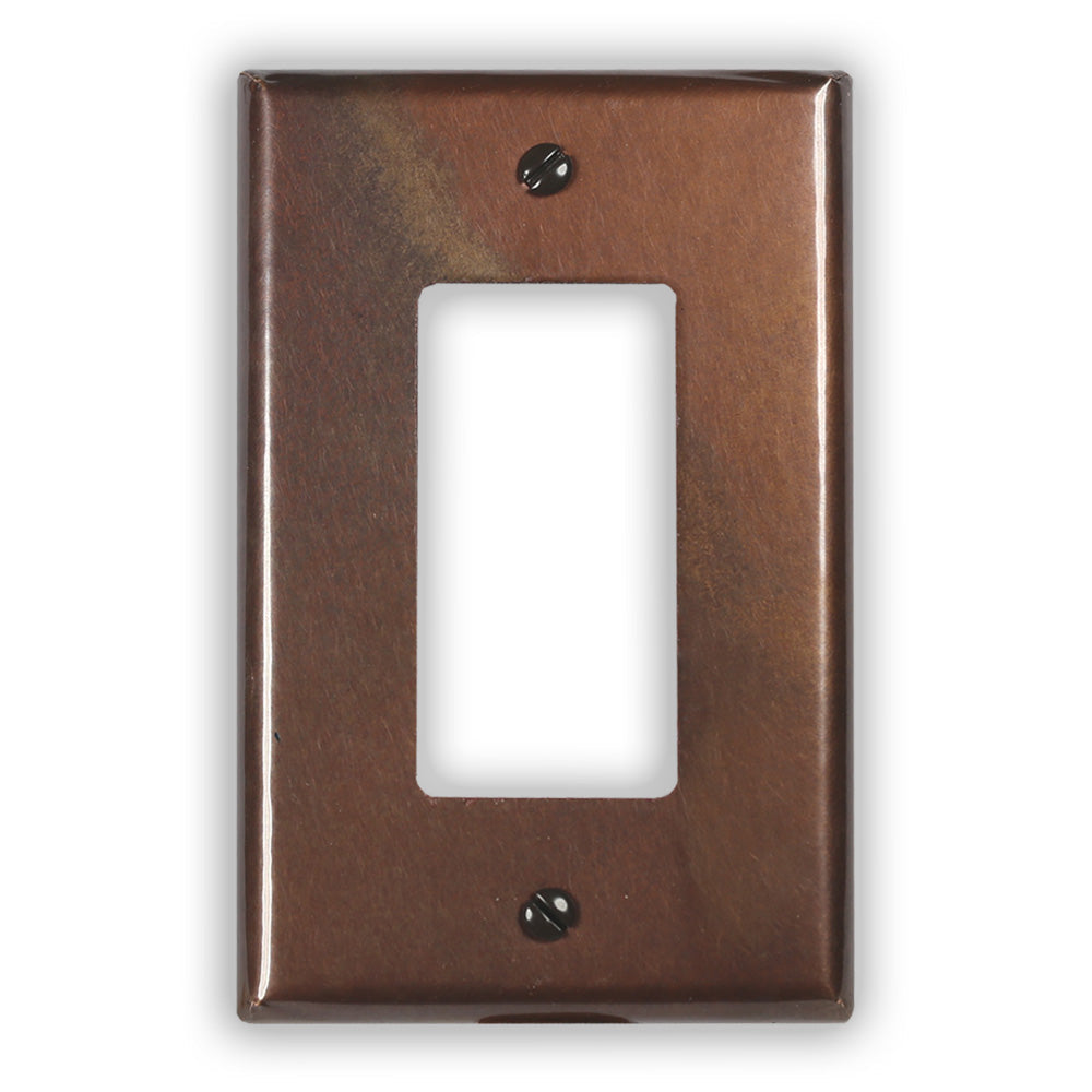 Rustic Copper - 1 Rocker Wallplate