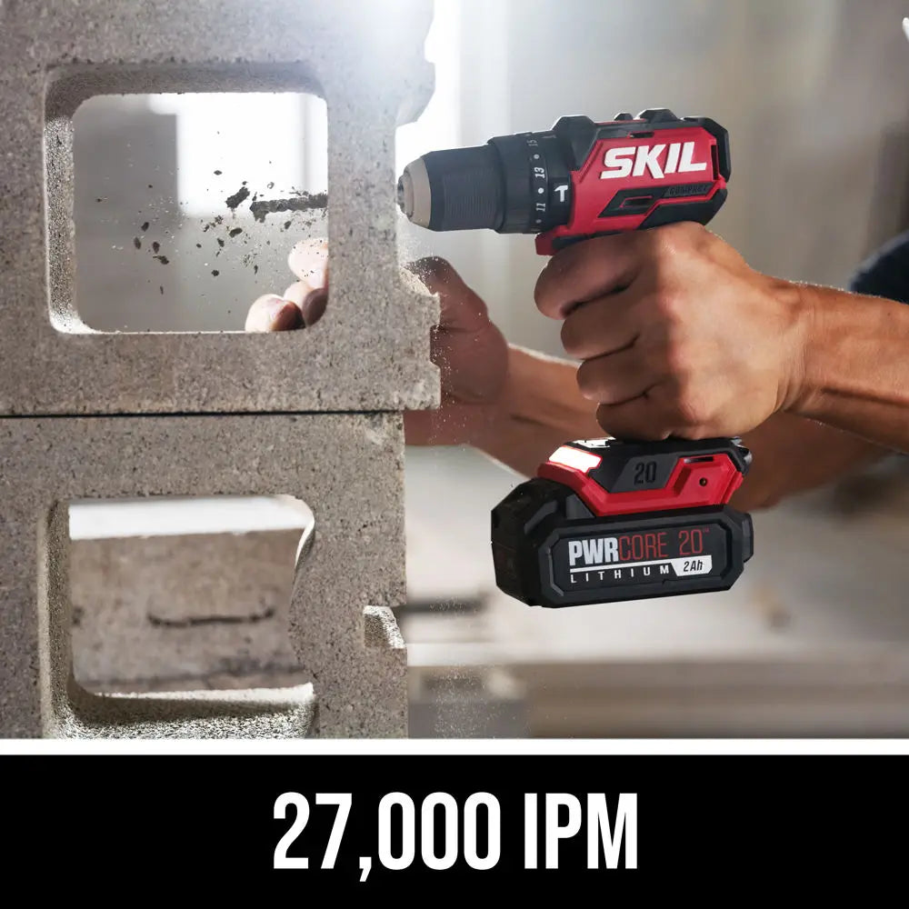 SKIL HD6294B-00 PWR CORE 20™ Brushless 20V 1/2 IN. Compact Hammer Drill (Tool Only)