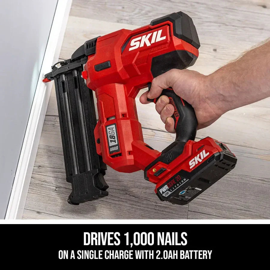 SKIL NA1800B-10 20V BL 18 Gauge Brad Nailer Kit