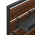 43" Slatted Wall Organizer with Mirror