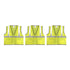 Safety Main 05EAMYZ Economy Vest, Class 2, All Mesh, Hi-Vis Yellow, Pack of 3