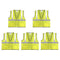 Safety Main 05EAMYZ Economy Vest, Class 2, All Mesh, Hi-Vis Yellow, Pack of 5