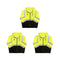 Safety Main 05LWJYB Lightweight Jacket, Class 3, Hi-Vis Yellow with Black Bottom, Pack of 3