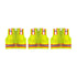 Safety Main 05TTSYZ Surveyor Vest, Class 2, Solid Front, Mesh Back, Hi-Vis Yellow, Pack of 3