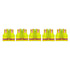 Safety Main 05TTSYZ Surveyor Vest, Class 2, Solid Front, Mesh Back, Hi-Vis Yellow, Pack of 5