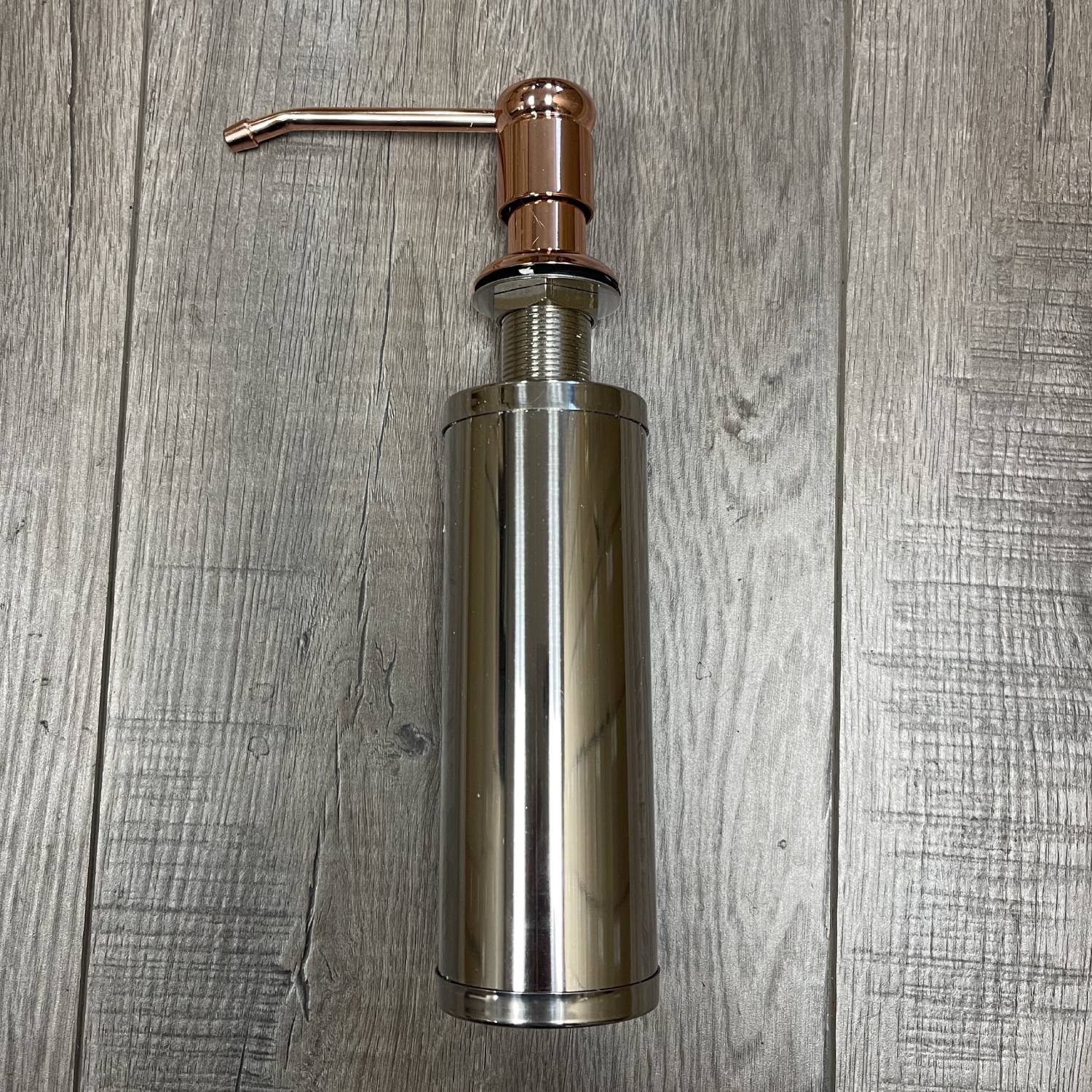 rose gold soap dispenser