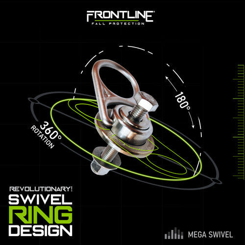 Frontline STM585K-SS MEGA Swivel 360° Stainless Steel 5K Steel Anchor