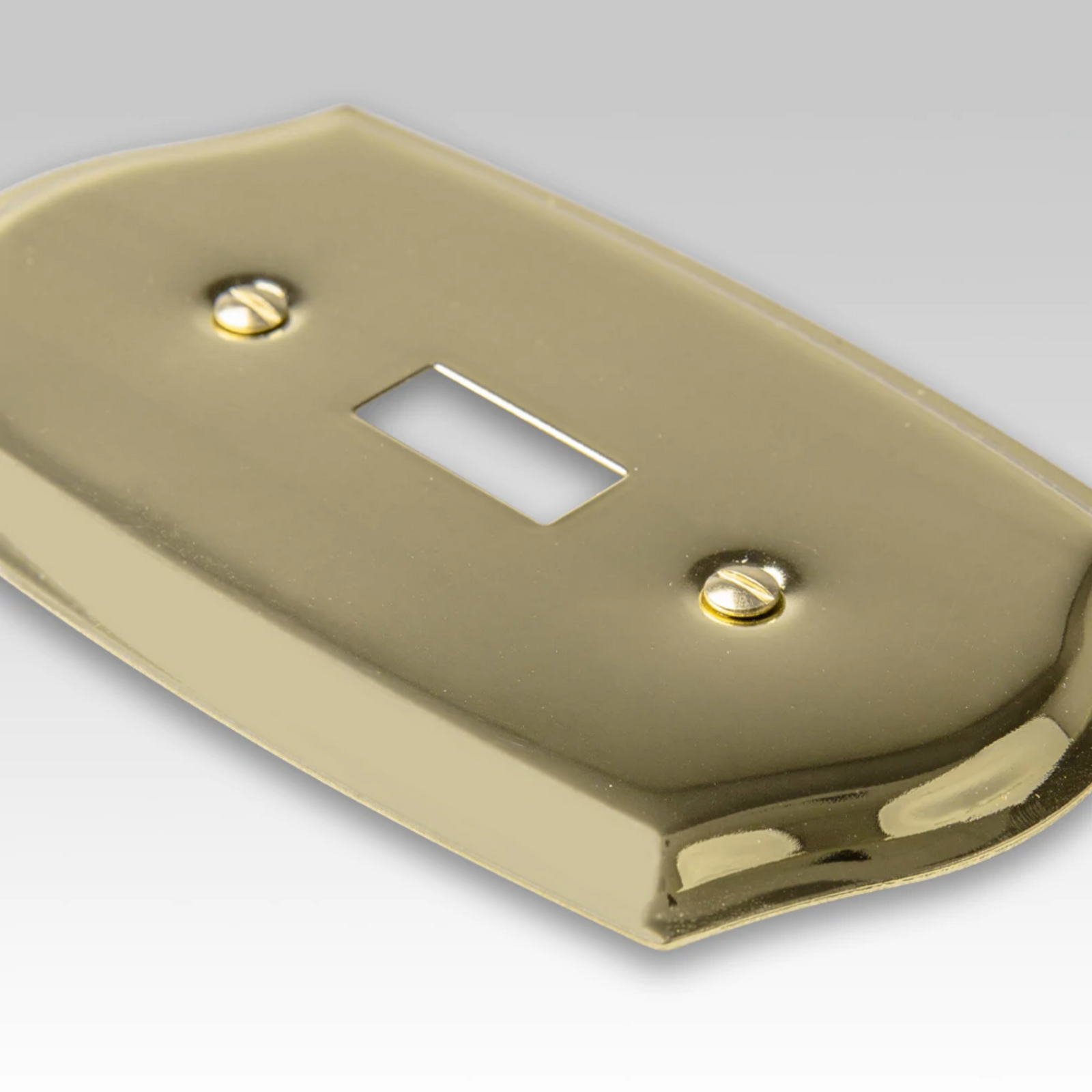 Sonoma Polished Brass Steel - 1 Cable Jack Wallplate