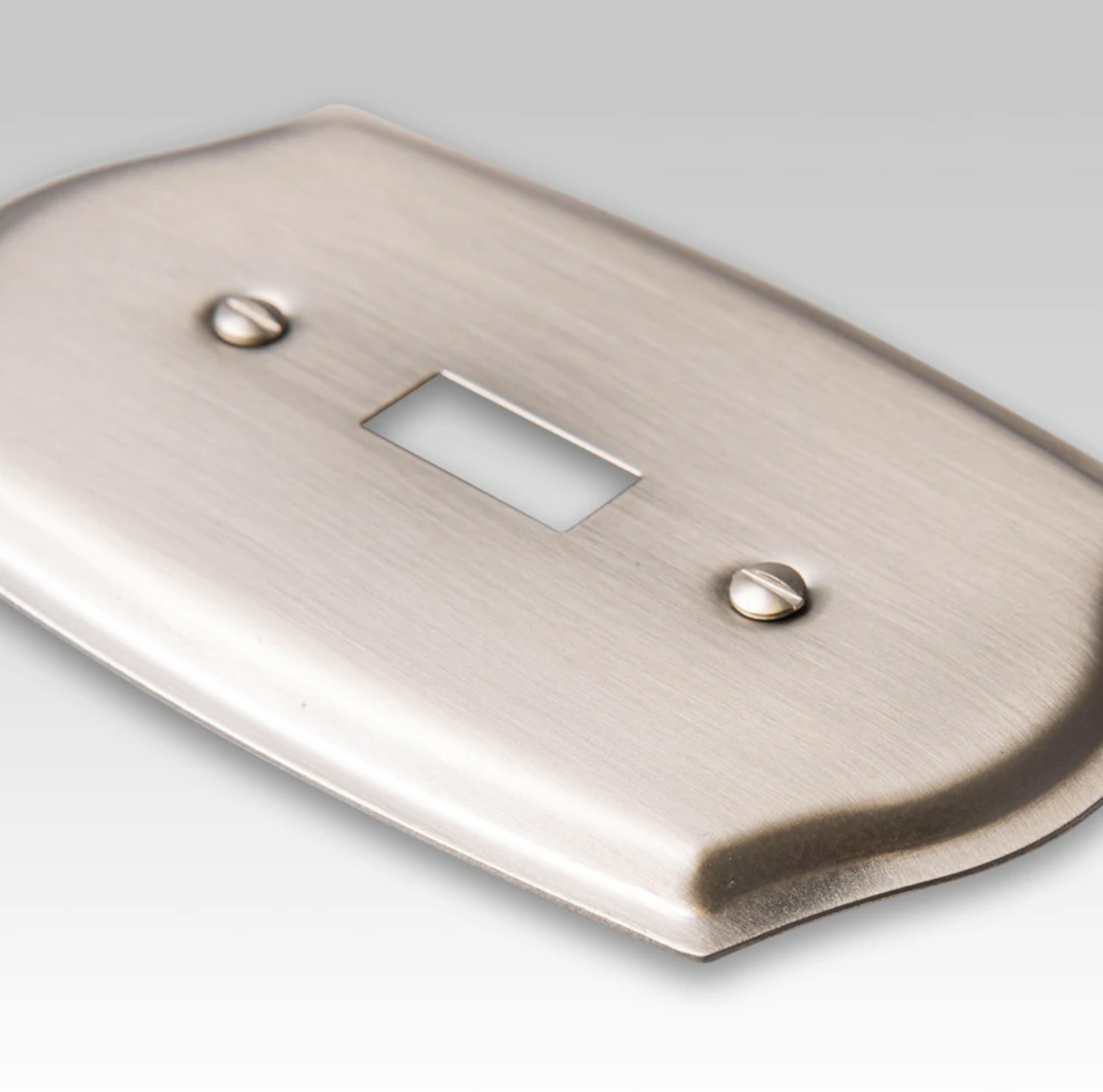 Sonoma Brushed Nickel Steel - 1 Toggle Wallplate