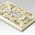 Filigree Antique White Cast - 1 Duplex Wallplate